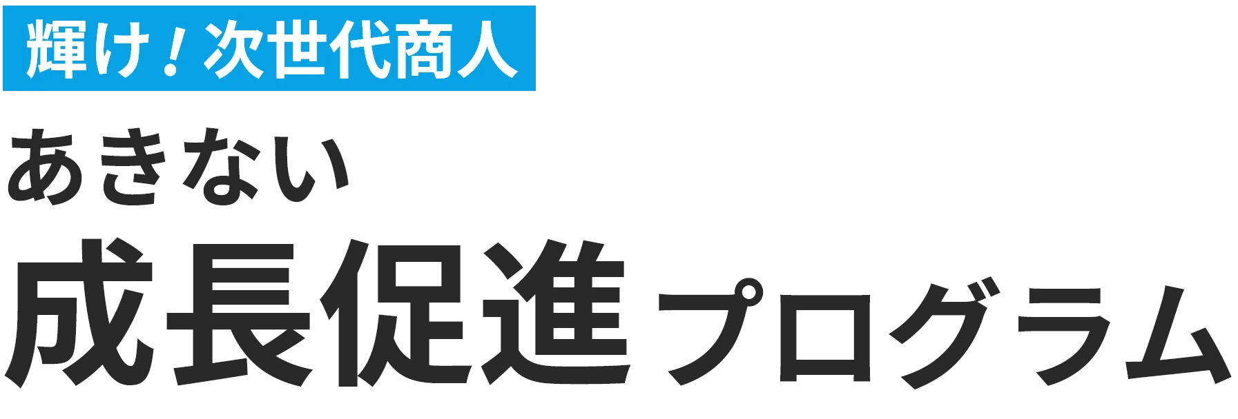 輝け！次世代商人～あきない成長促進プログラム～